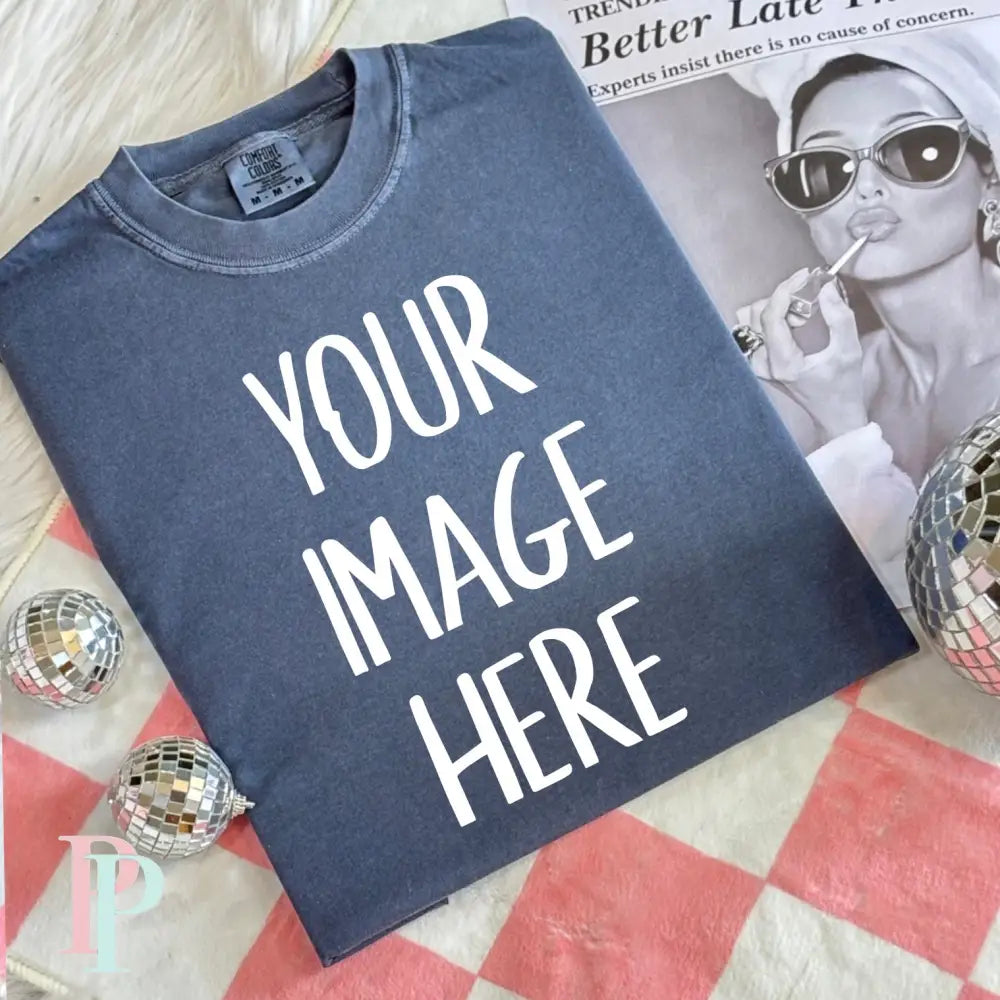 Comfort Color Digital Denim Mockup Design Download