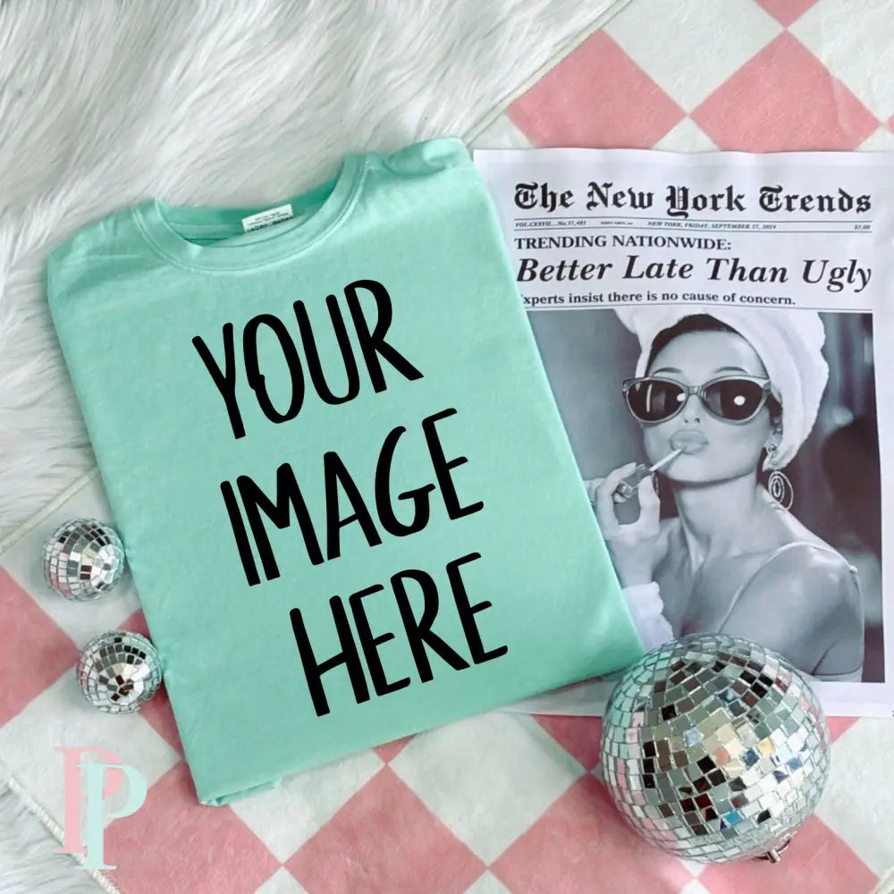 Comfort Color Mint Digital Mockup Design Download