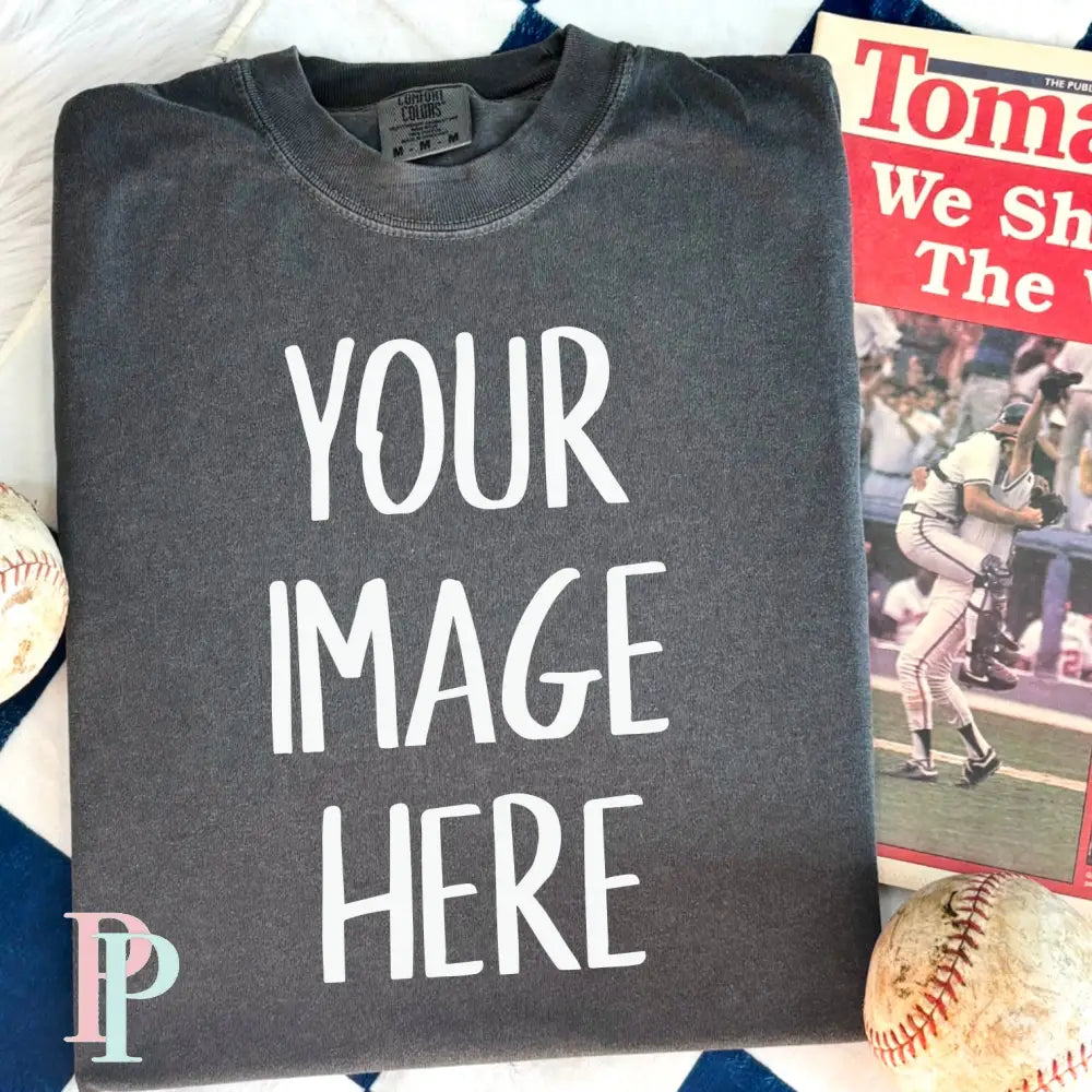 Comfort Color Pepper Mockup Baseball Digital Design Download