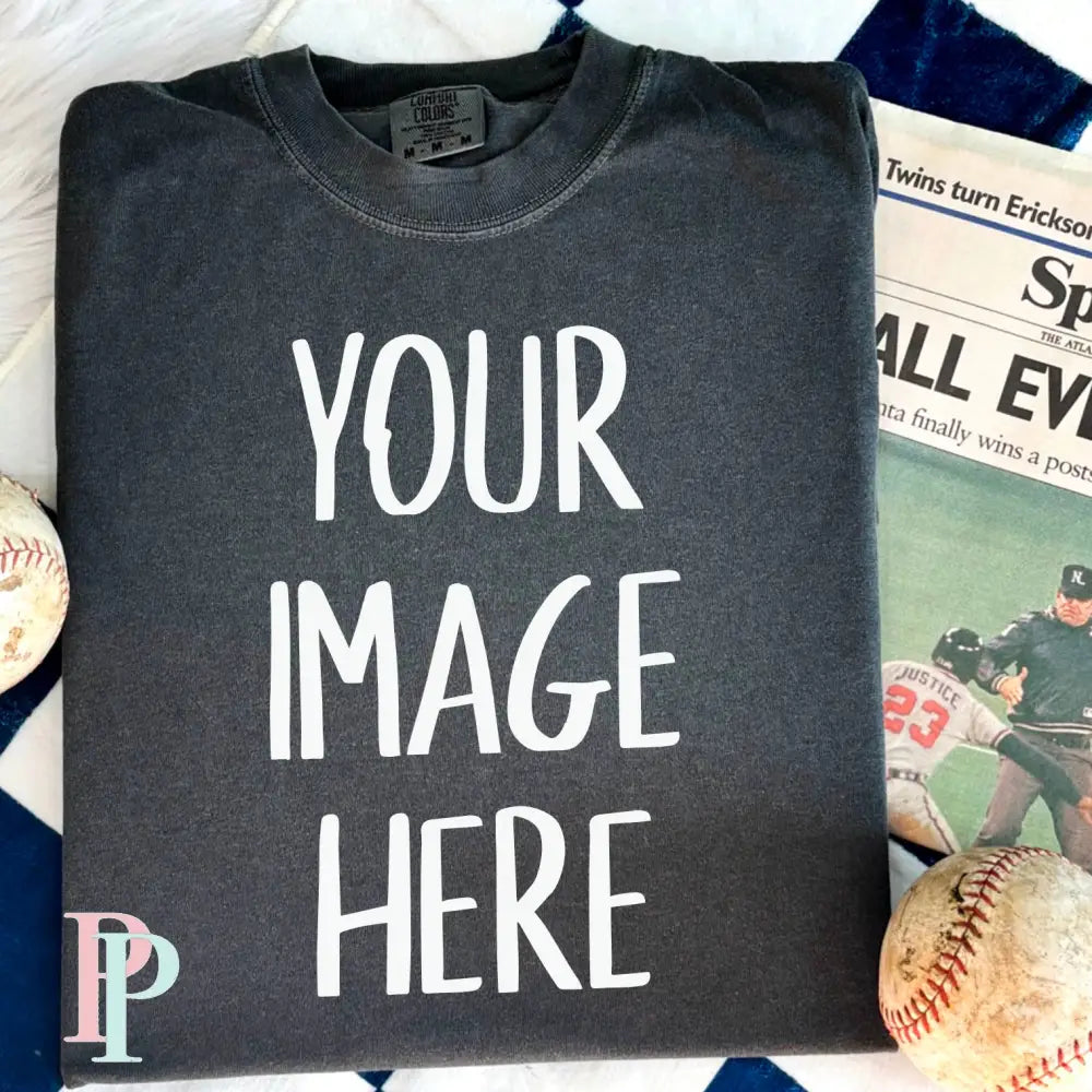 Comfort Color Pepper Mockup Baseball Digital Design Download