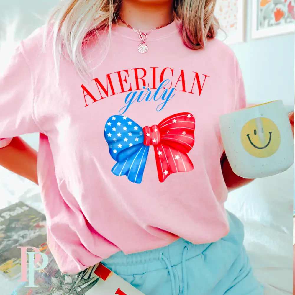 Coquette American Girlie Comfort Color Graphic Tee