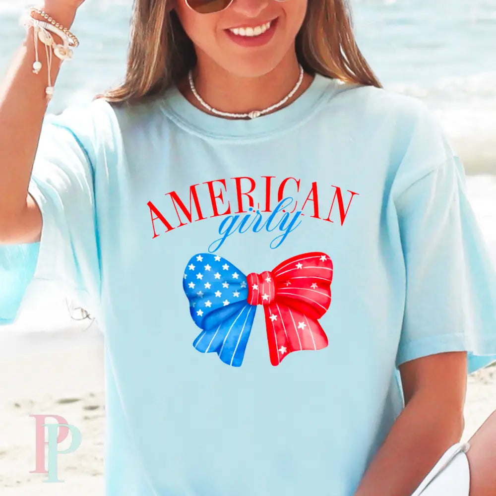 Coquette American Girlie Comfort Color Graphic Tee