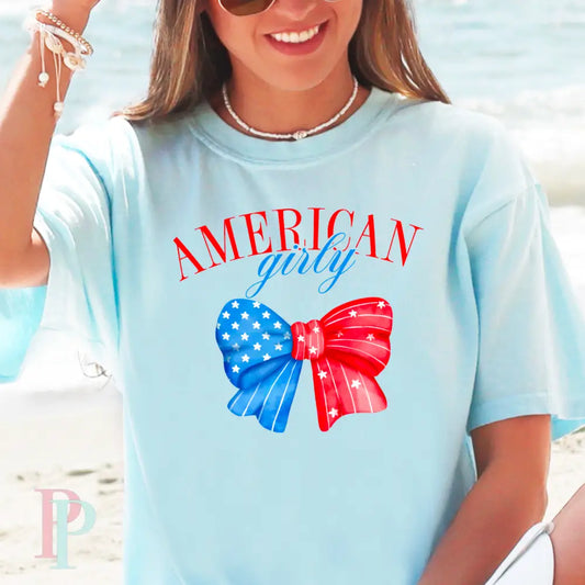 Coquette American Girlie Comfort Color Graphic Tee