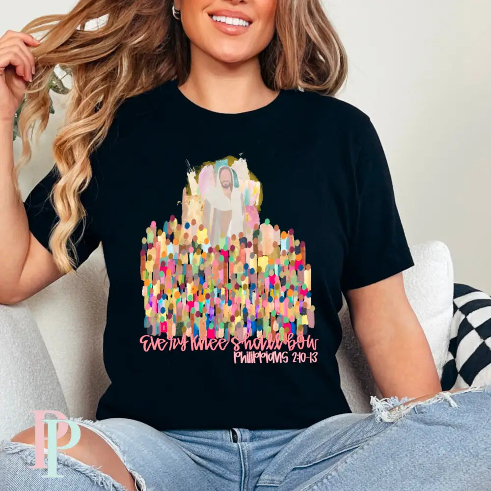 Every Knee Shall Bow Comfort Color Graphic Tee