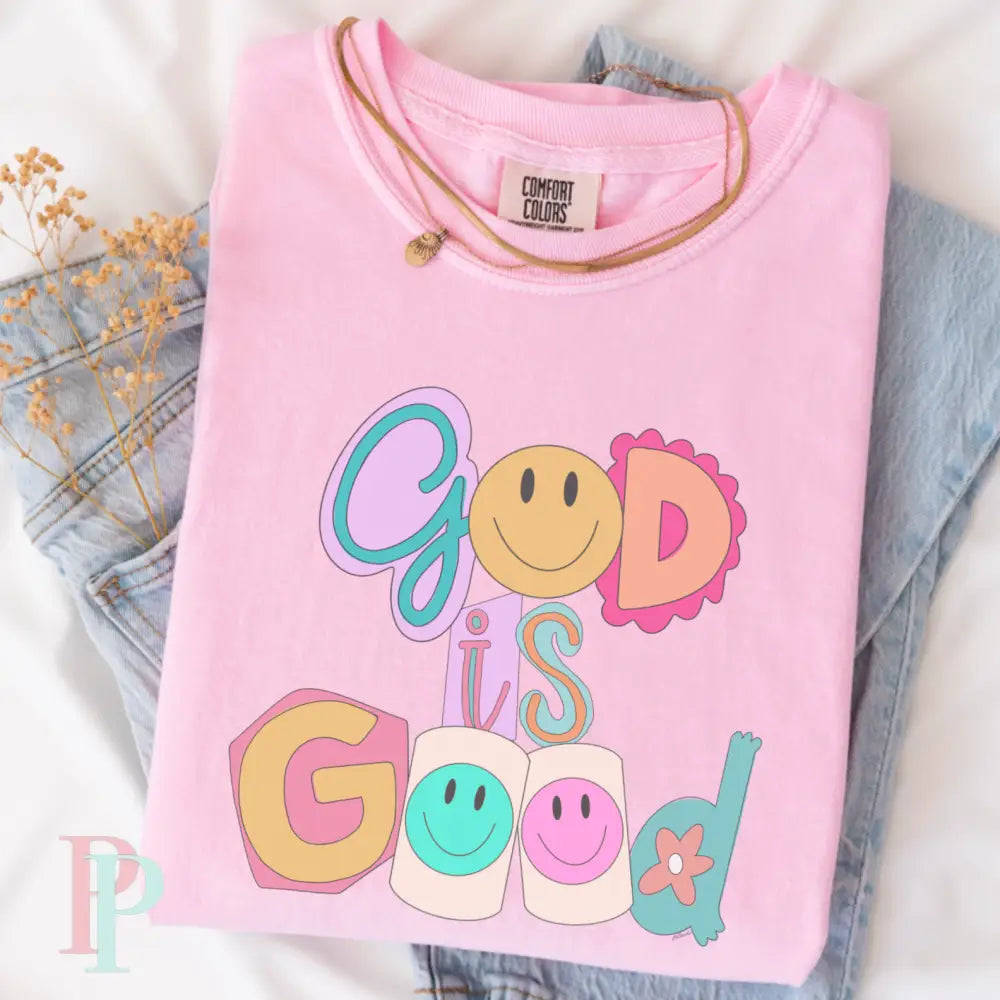 God Is Good Comfort Color Graphic Tee