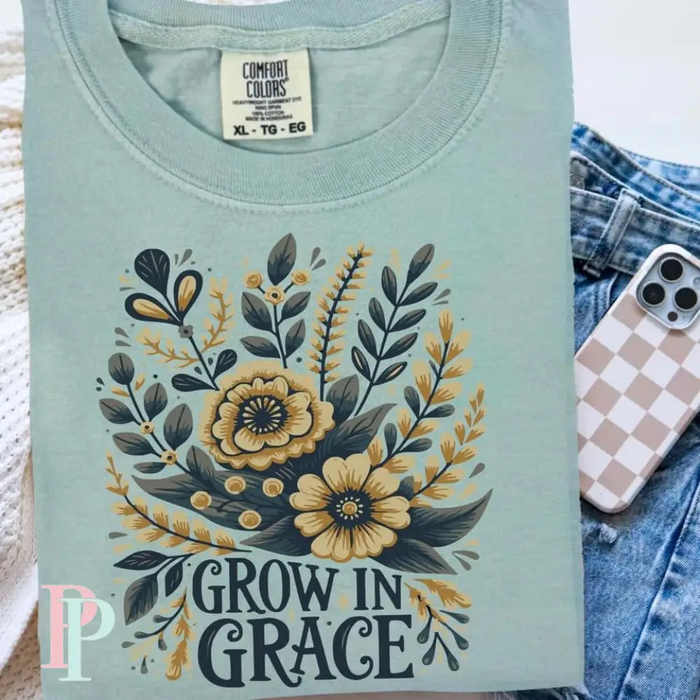 Grow In Grace Comfort Color Graphic Tee