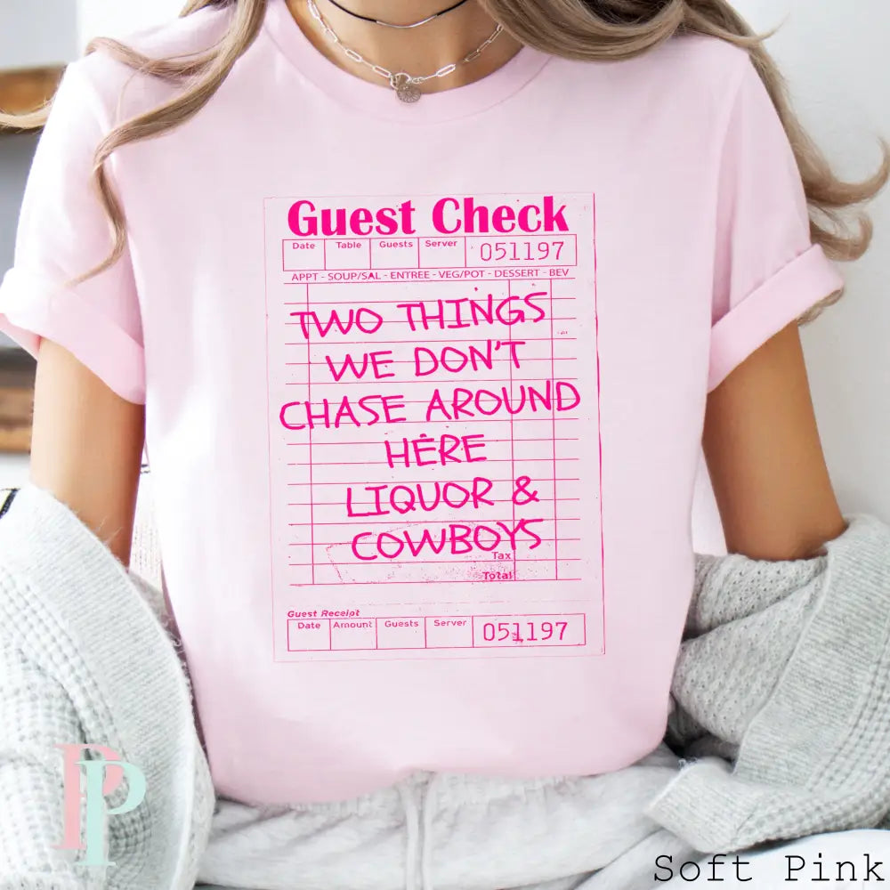 Guest Check Screen Print Transfer