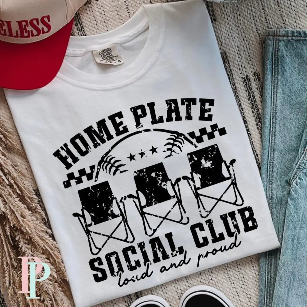 Homeplate Social Club Screen Print Transfer