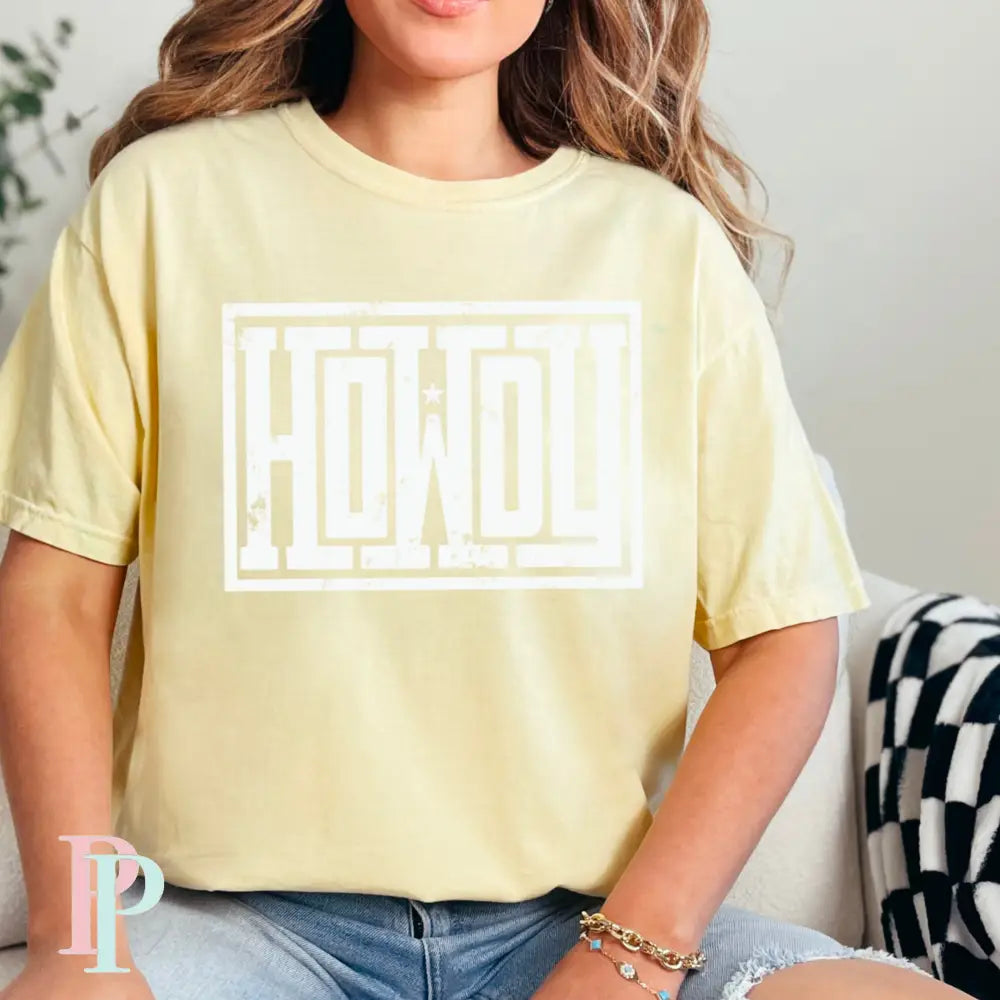 Howdy Comfort Color Graphic Tee BANANA / SMALL