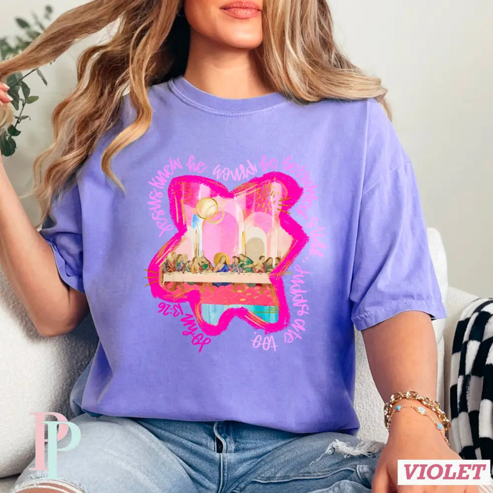 Judas Ate Too Comfort Color Graphic Tee SMALL / VIOLET