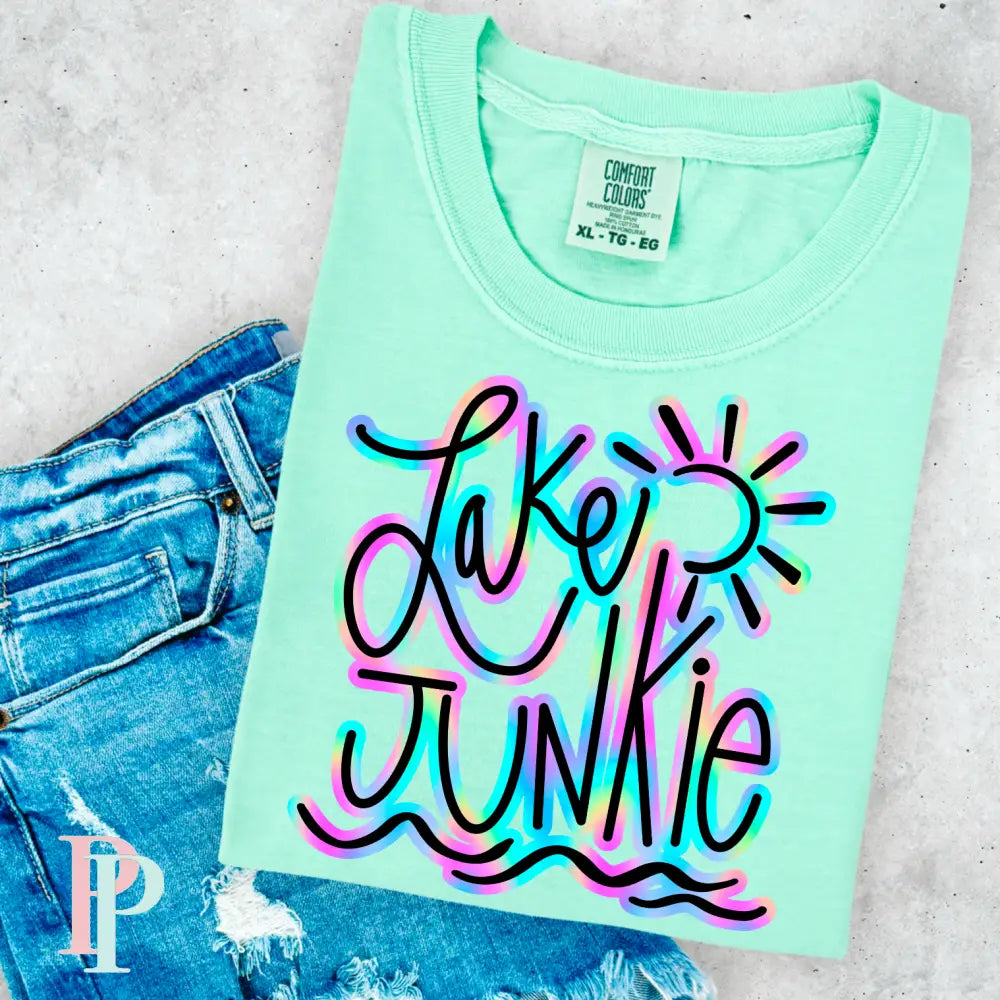 Lake Junkie Comfort Color Graphic Tee
