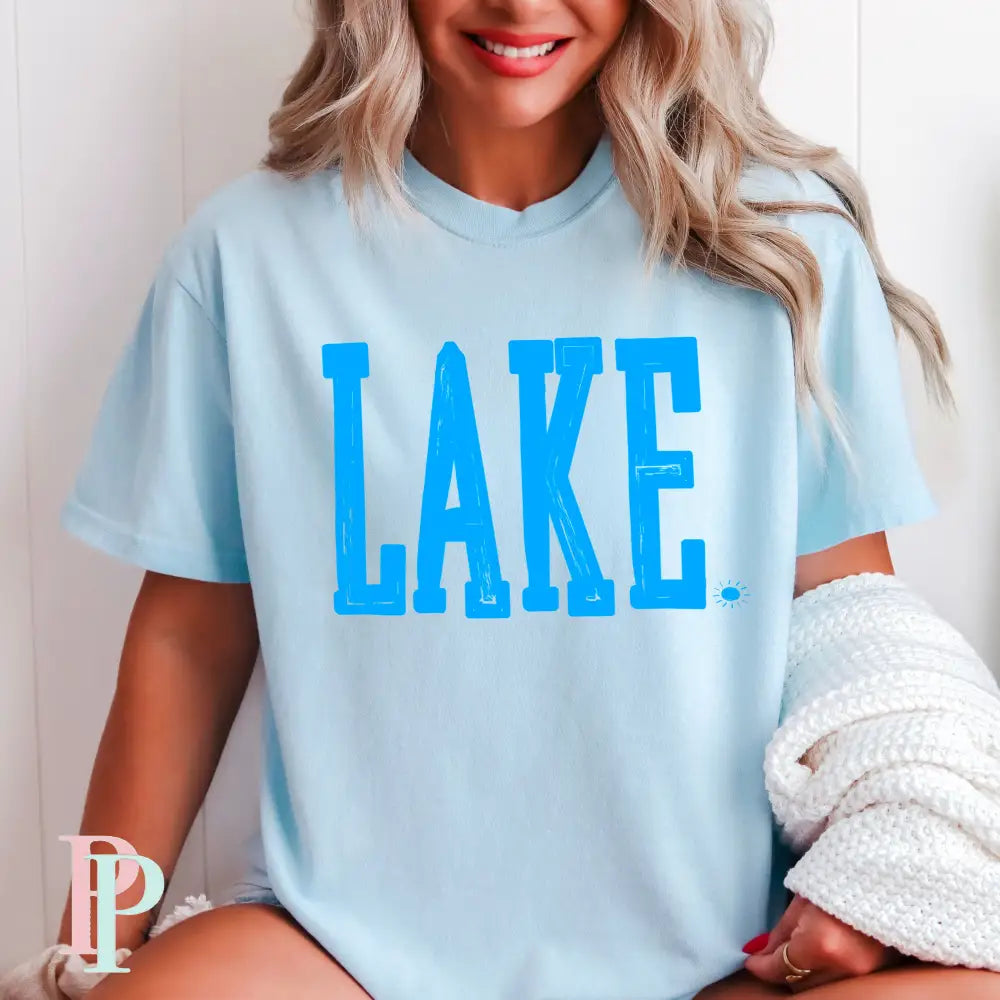 Lake Screen Print Transfer