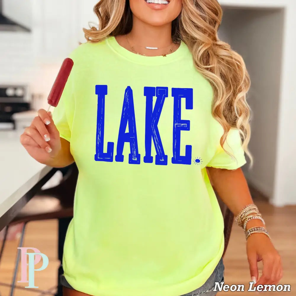 Lake Screen Print Transfer