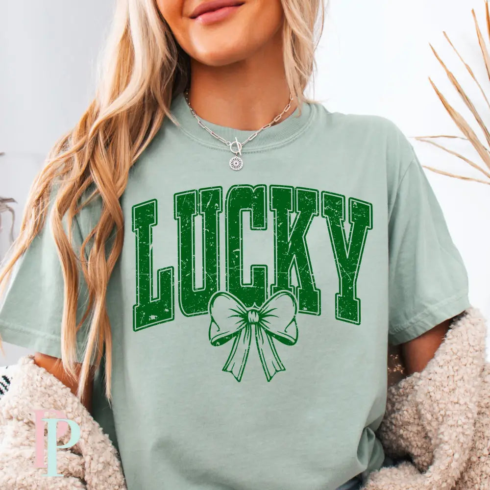 Lucky Coquette Bow Screen Print Transfer