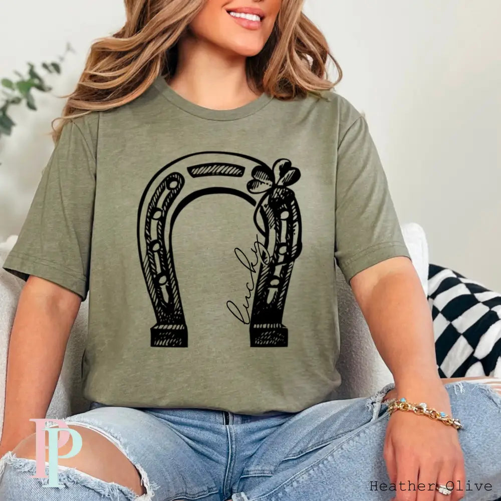 Lucky Horseshoe Screen Print Transfer
