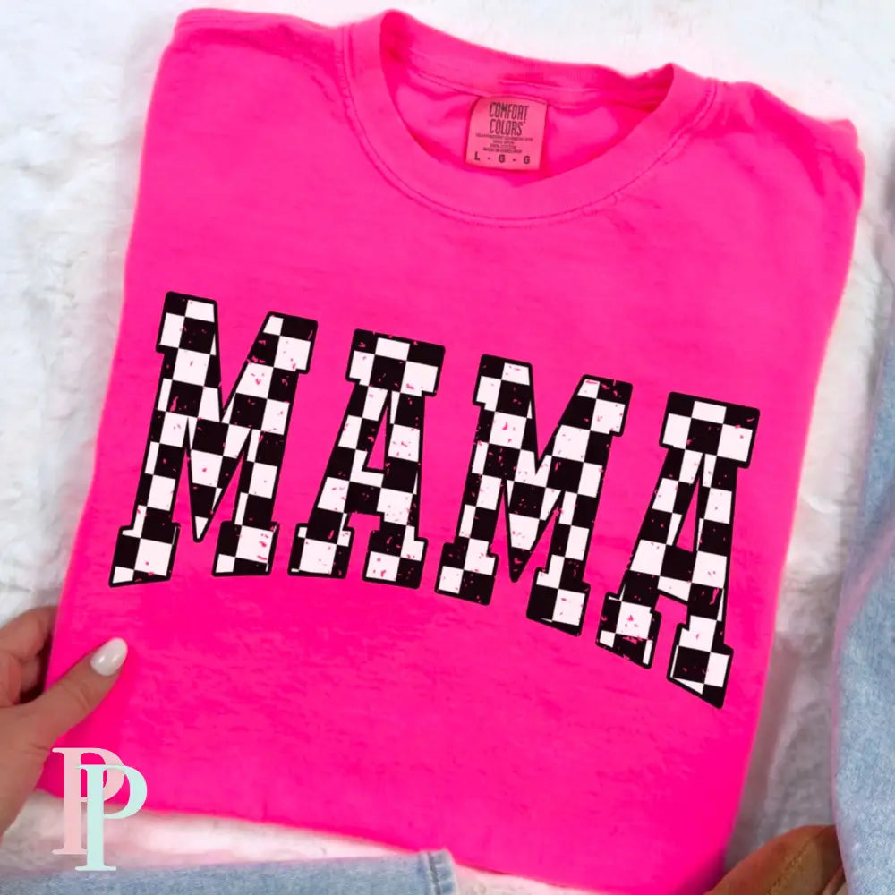 Mama Checkered DTF Transfer