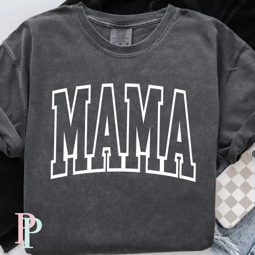 Mama Varsity Letters Screen Print Transfer