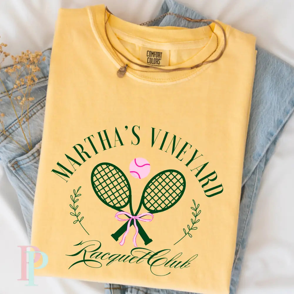 Martha’s Vineyard Racquet Club Comfort Color Graphic Tee