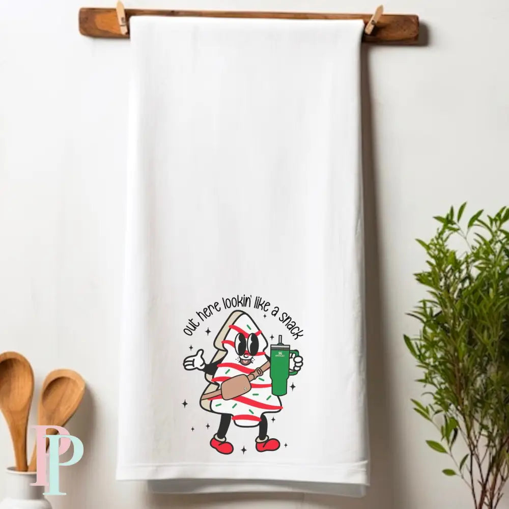 Out Here Looking Like A Snack Pocket/ Tea Towel / Infant DTF Transfer