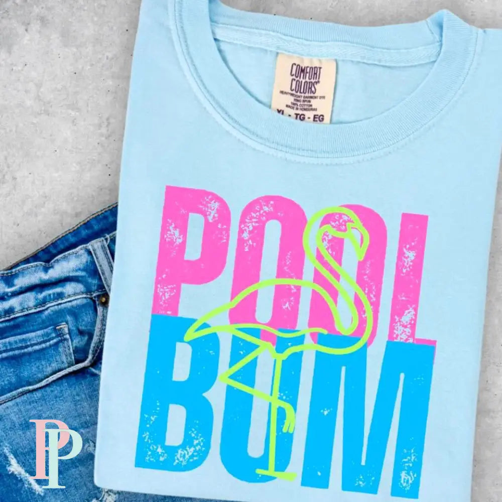 Pool Bum Comfort Color Graphic Tee