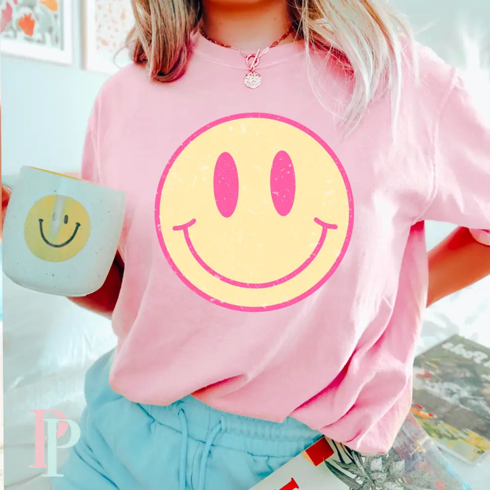 Preppy Face Comfort Color Graphic Tee