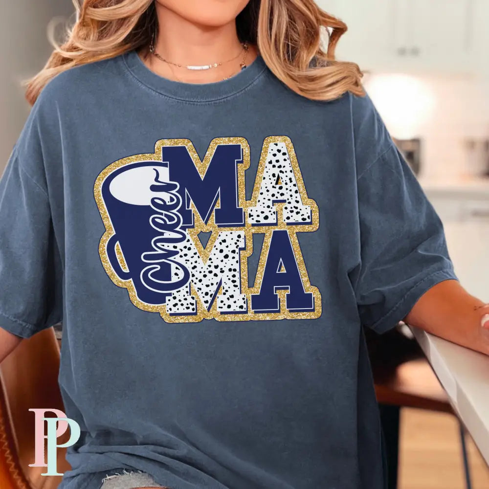 River Ridge Knights Cheer Mama Comfort Color Graphic Tee