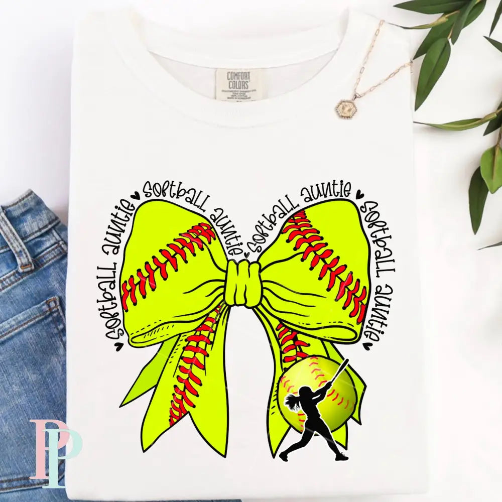 Softball Auntie DTF Transfer