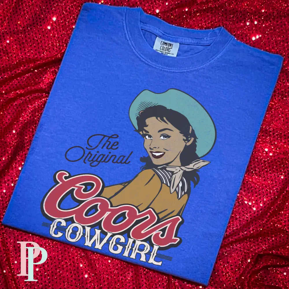 The Original Coors Cowgirl Comfort Color Graphic Tee