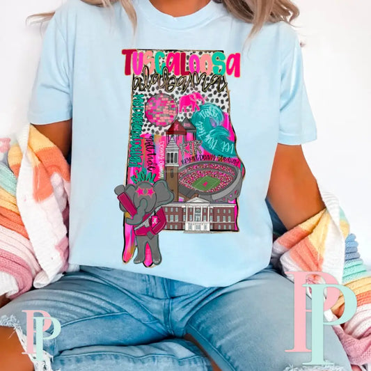 Tuscaloosa Comfort Color Graphic Tee