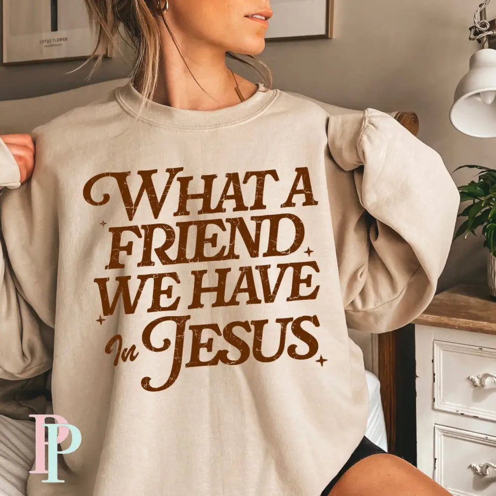 What A Friend We Have In Jesus Screen Print Transfer