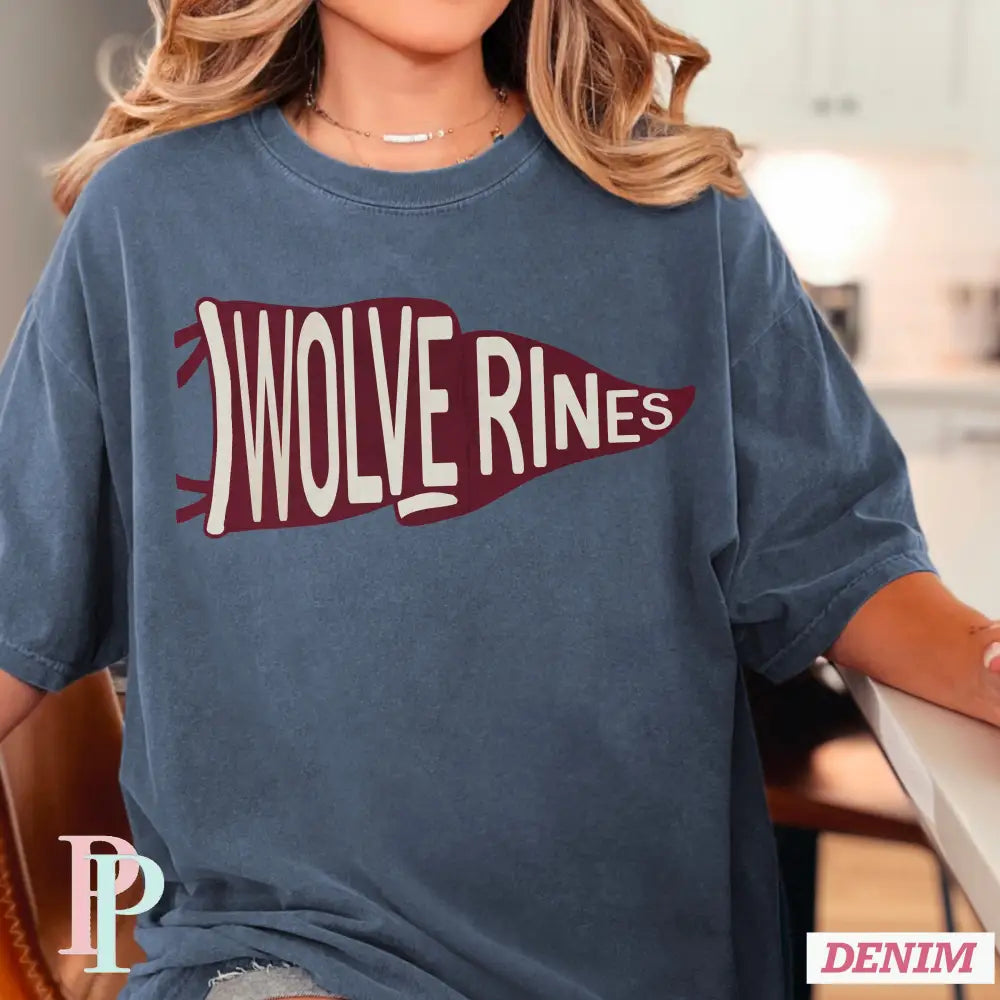 Woodstock Wolverines Flag Comfort Color Graphic Tee