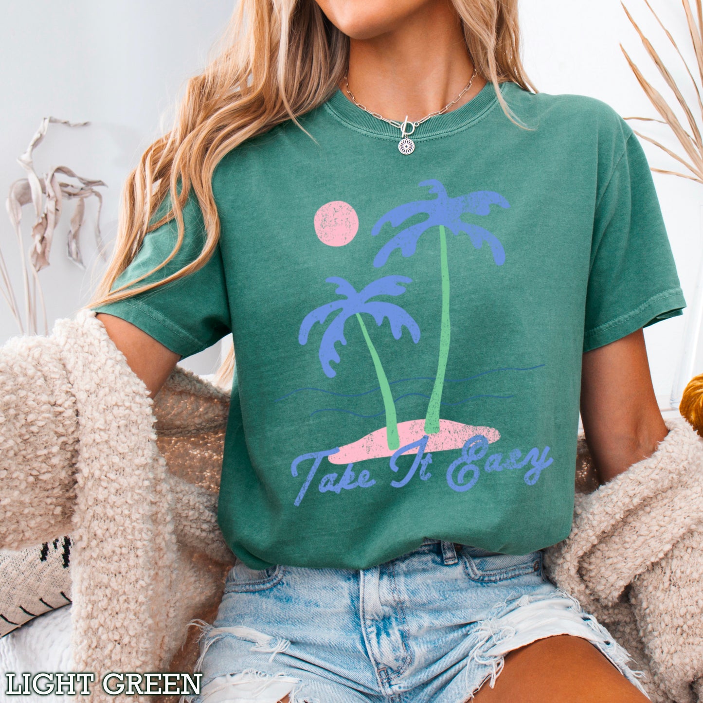 Take It Easy Comfort Color Graphic Tee