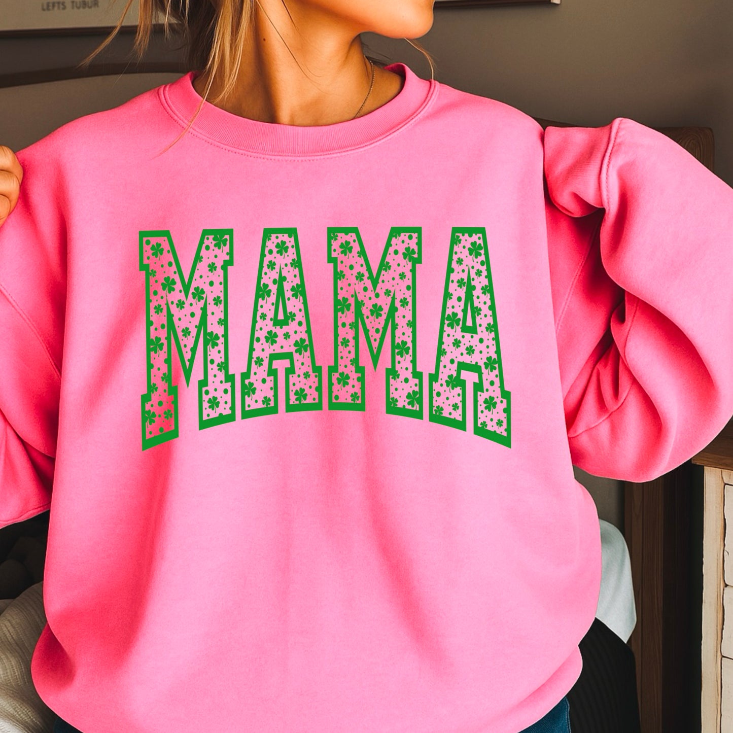 Mama St. Patrick’s Day Crewneck Sweatshirt