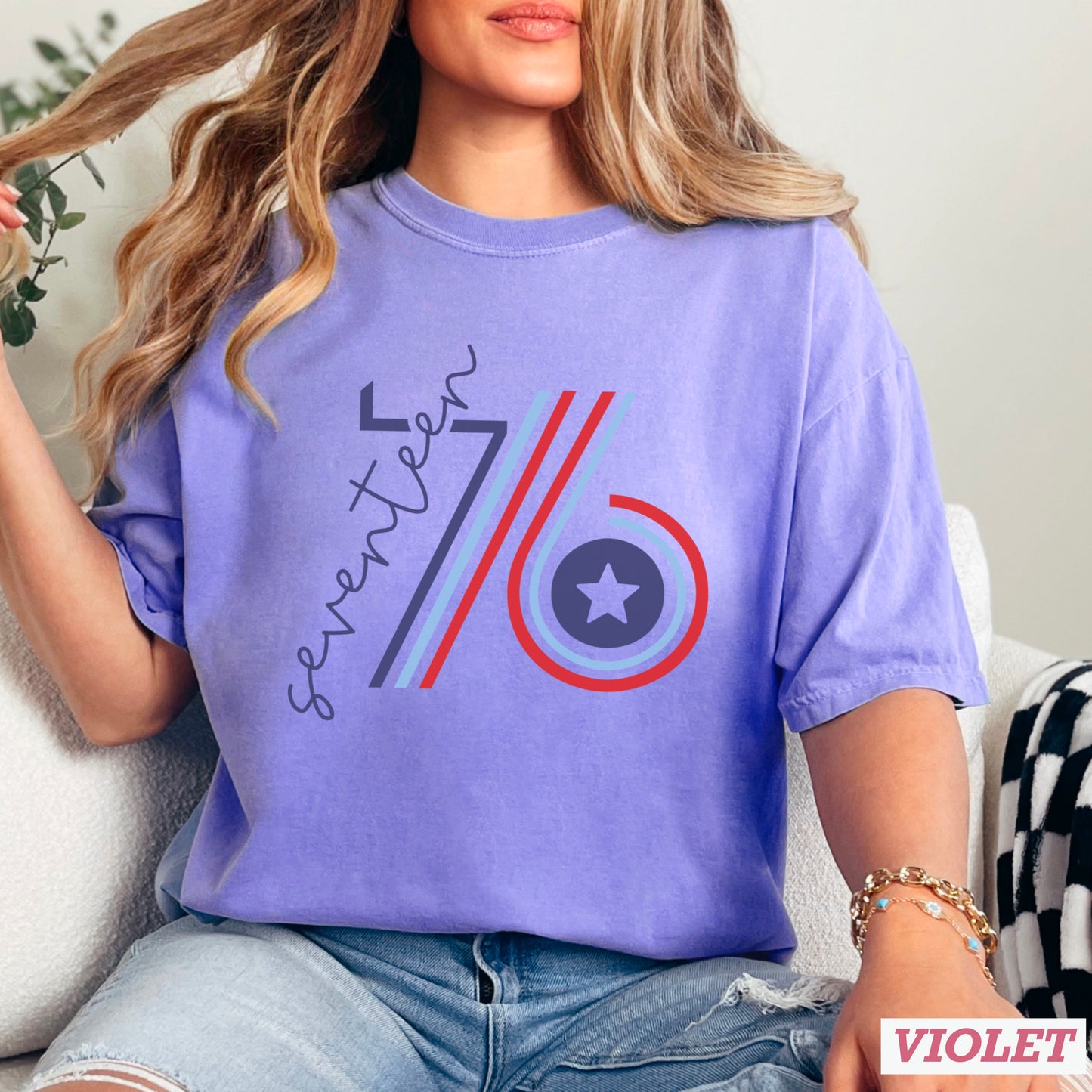 Retro 1776 Comfort Color Graphic Tee