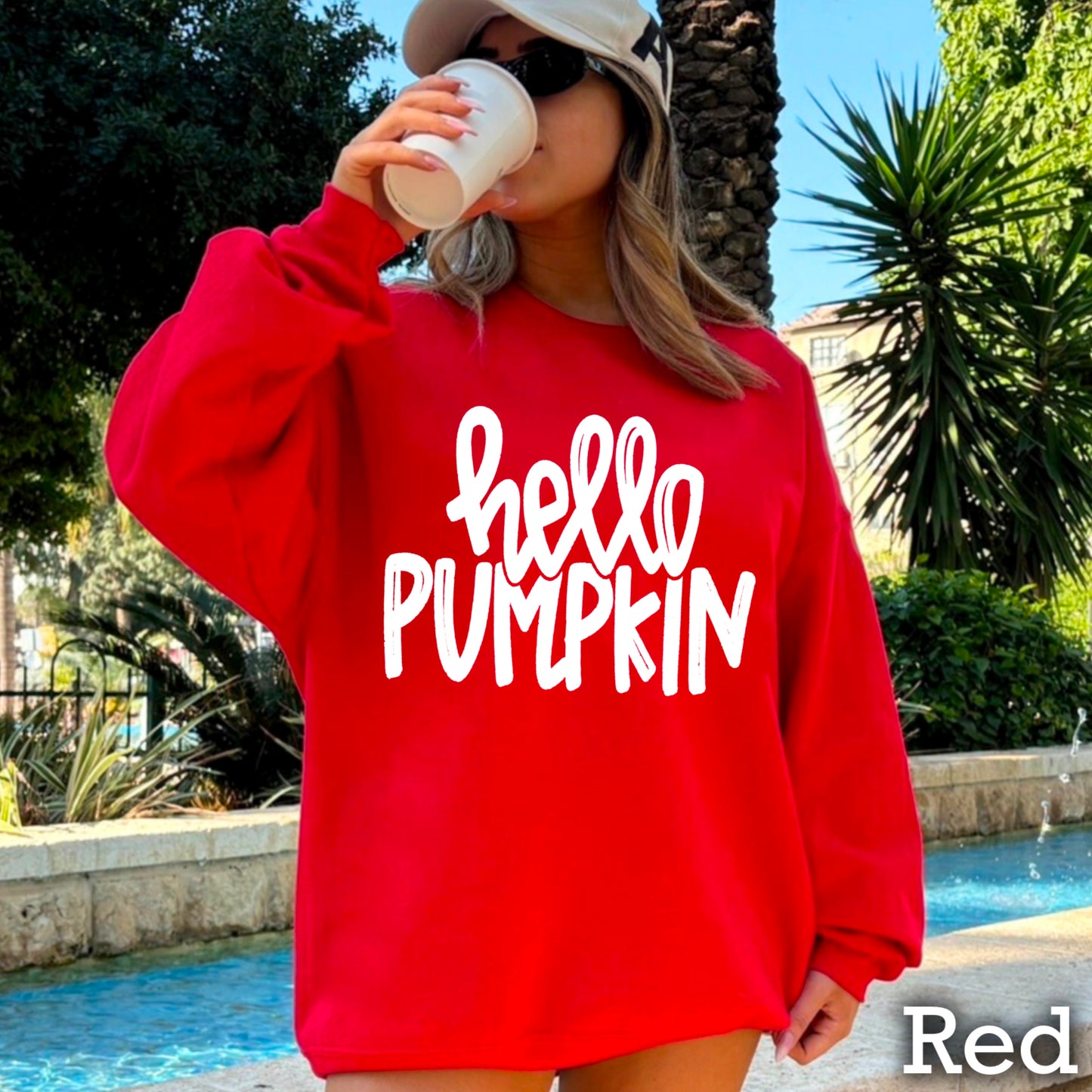 Hello Pumpkin Crewneck Sweatshirt