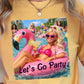 Let’s Go Party Comfort Color Graphic Tee