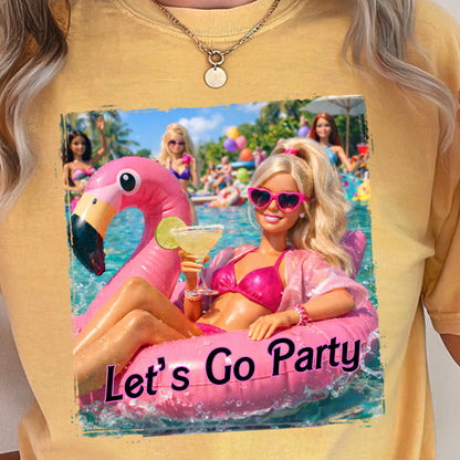Let’s Go Party Comfort Color Graphic Tee