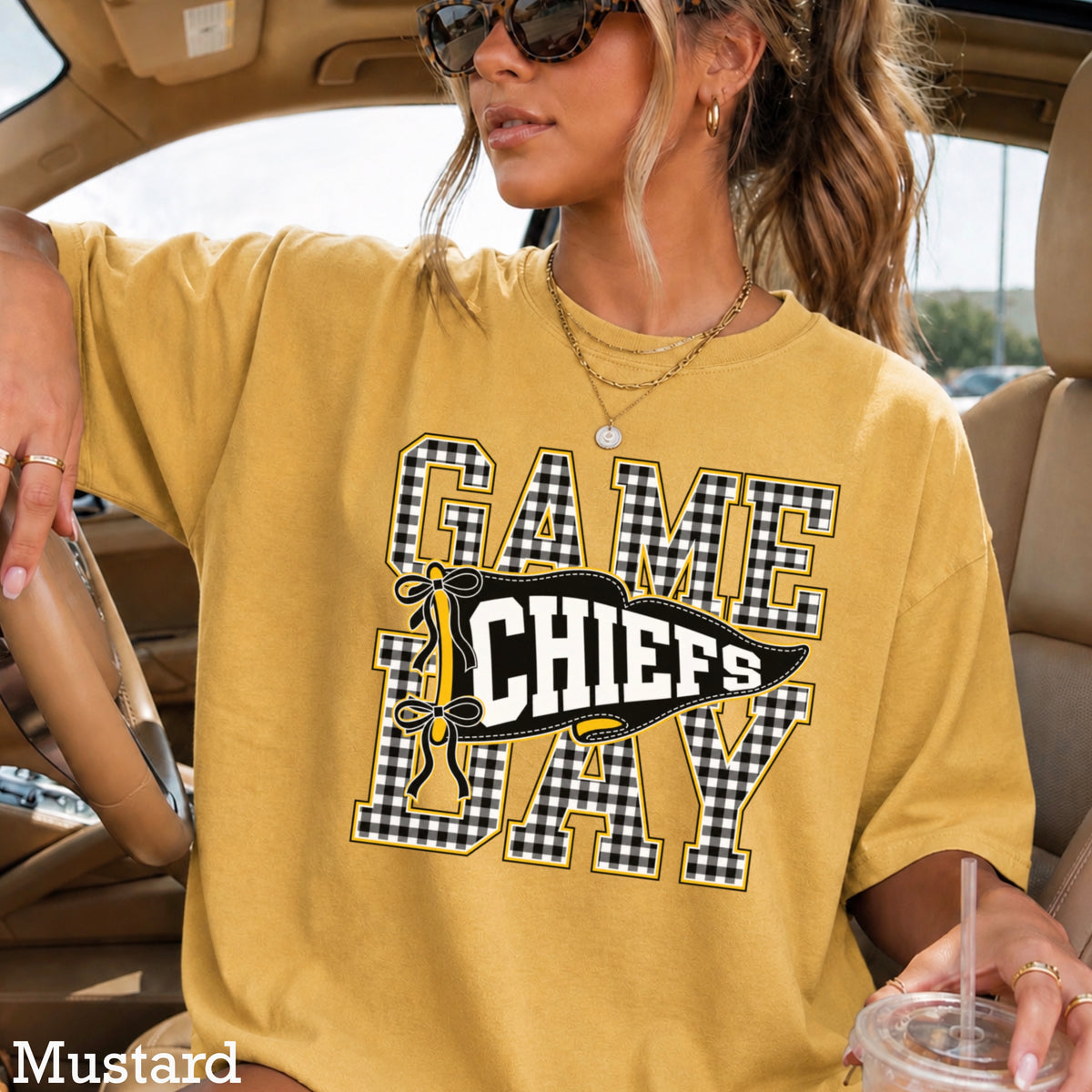 Chiefs Comfort Color Graphic Tee