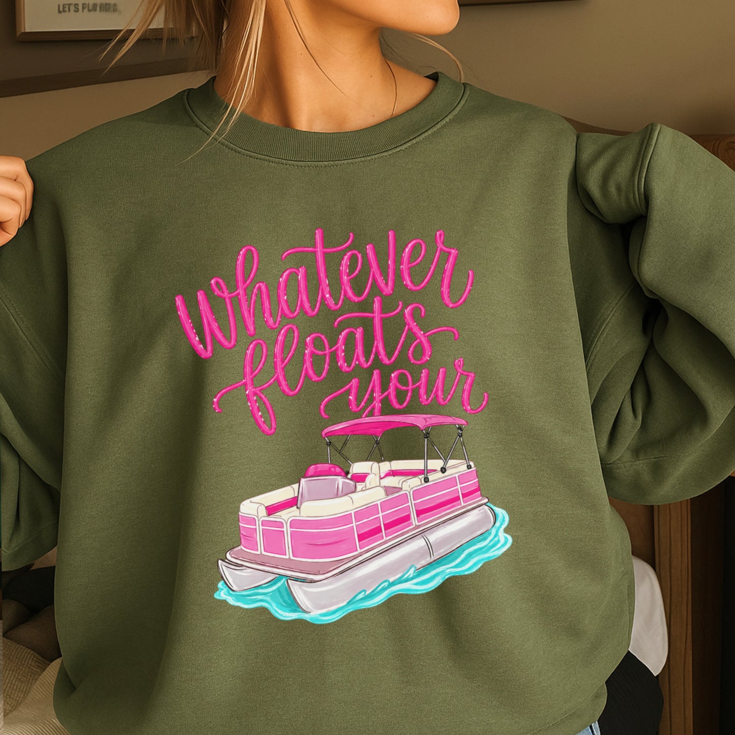 Whatever Floats Your Boat Crewneck Sweatshirt