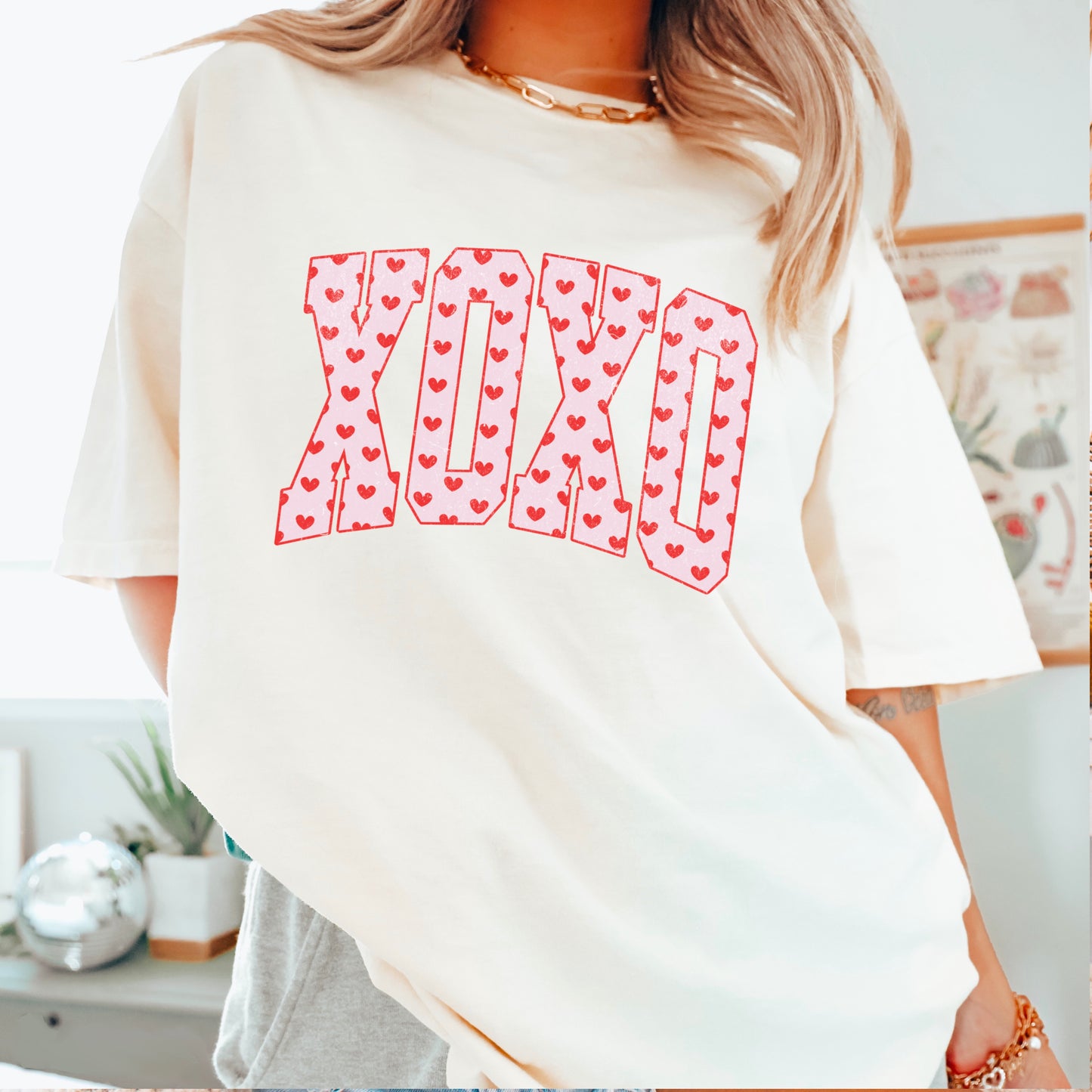 Xoxo Valentine’s Day Comfort Color Graphic Tee