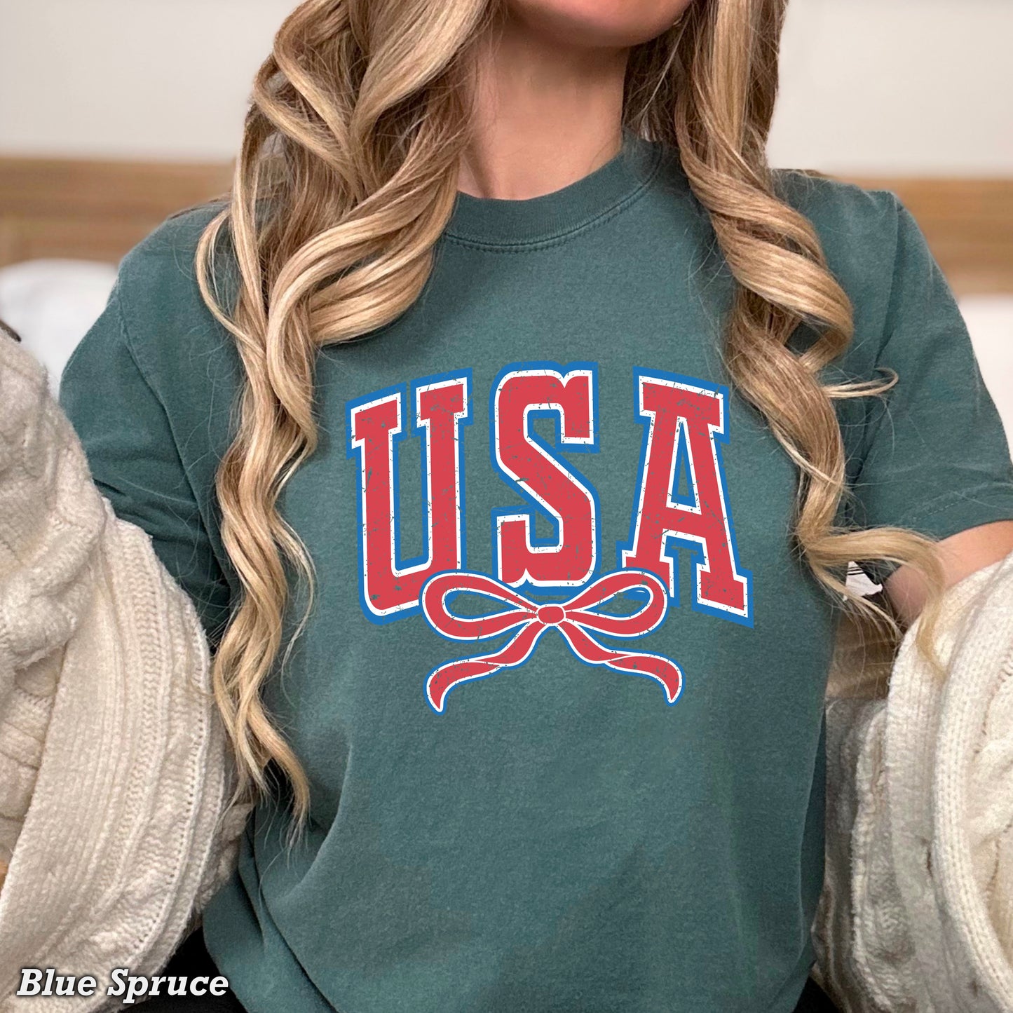 USA Coquette Comfort Color Graphic Tee