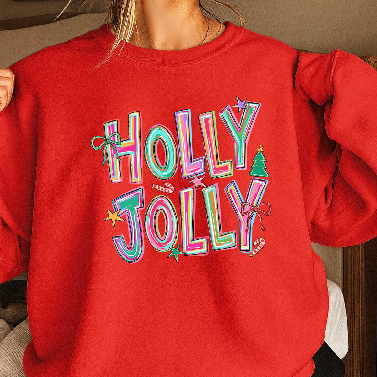 Holly Jolly Christmas Crewneck Sweatshirt