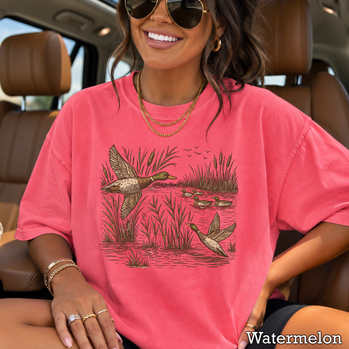 Mallard Ducks Comfort Color Graphic Tee