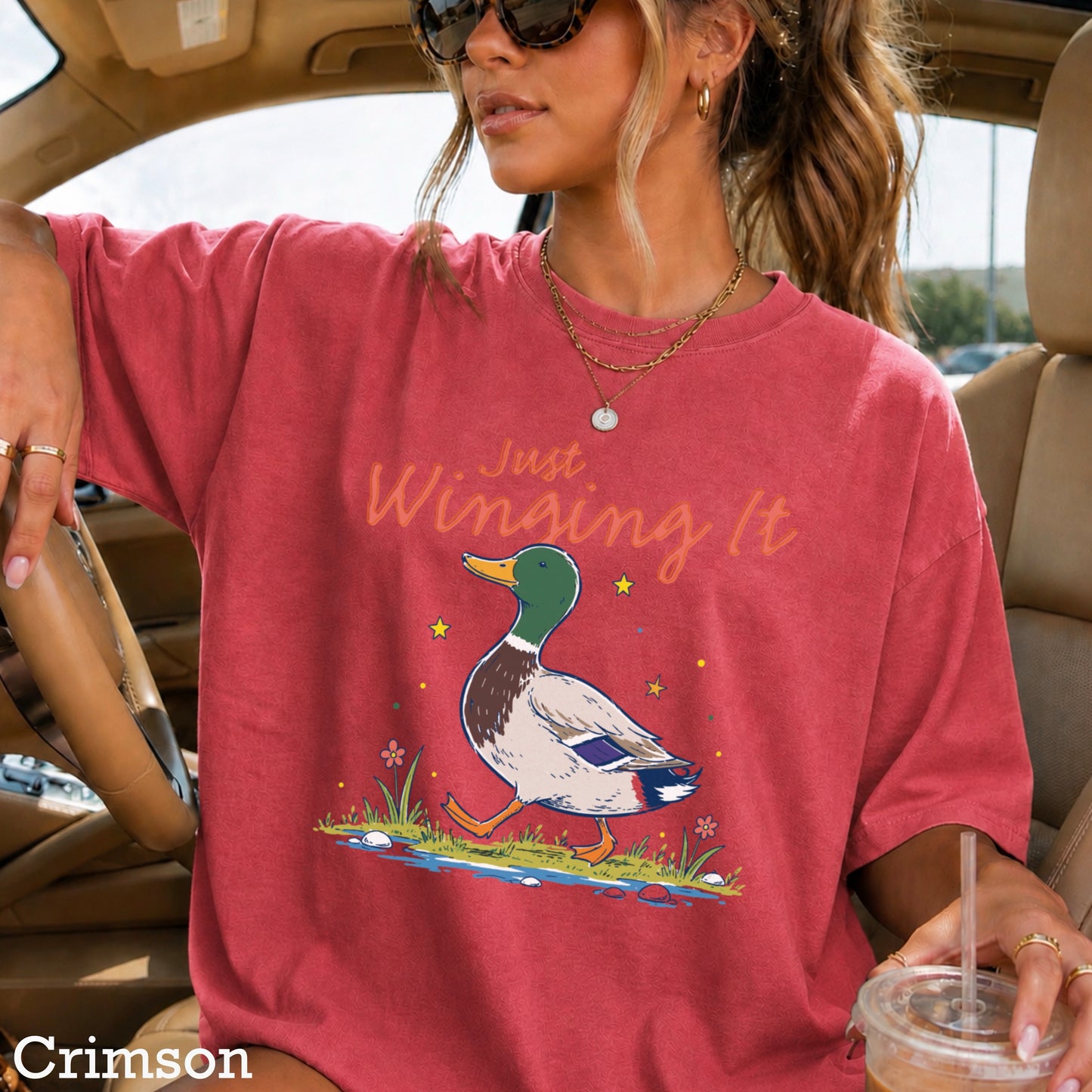 Just Winging It Comfort Color Graphic Tee