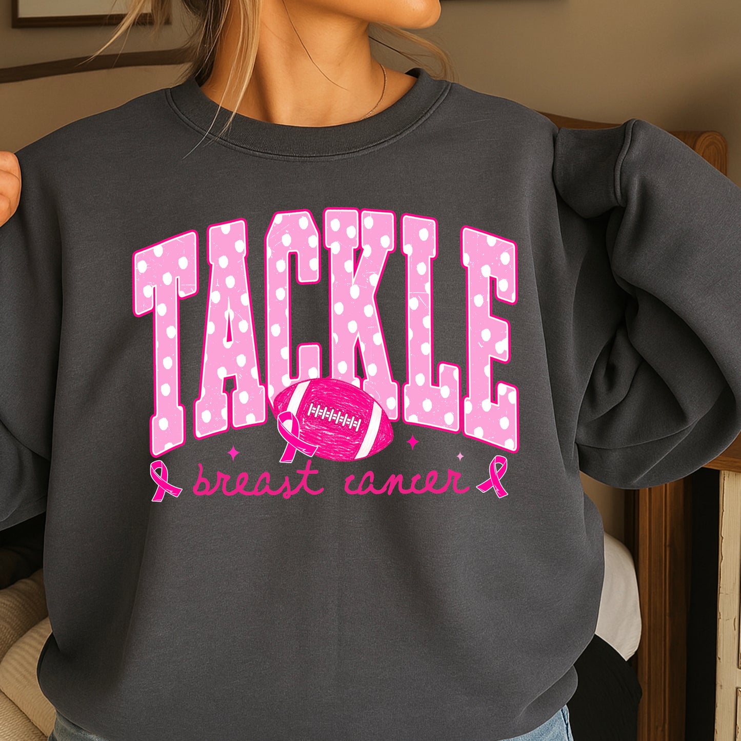 Tackle Breast Cancer DTF Transfer