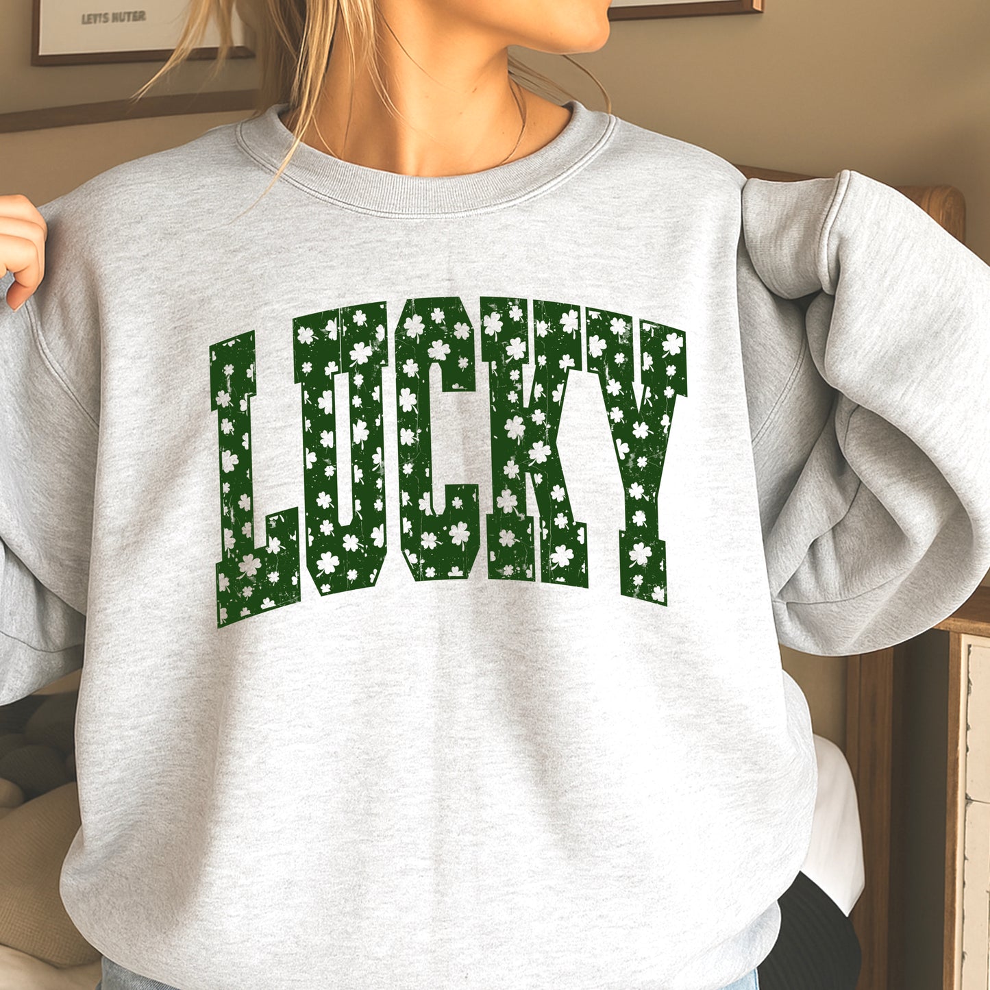 Lucky St. Patrick’s Day Crewneck Sweatshirt