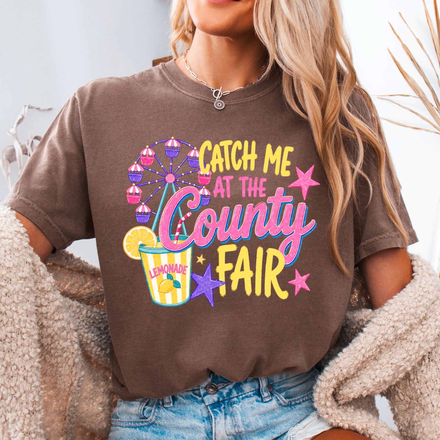 Catch Me At The County Fair Comfort Color Graphic Tee