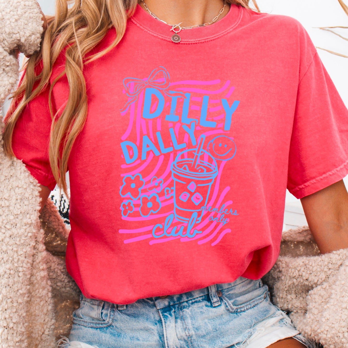 Dilly Dally Club Comfort Color Graphic Tee