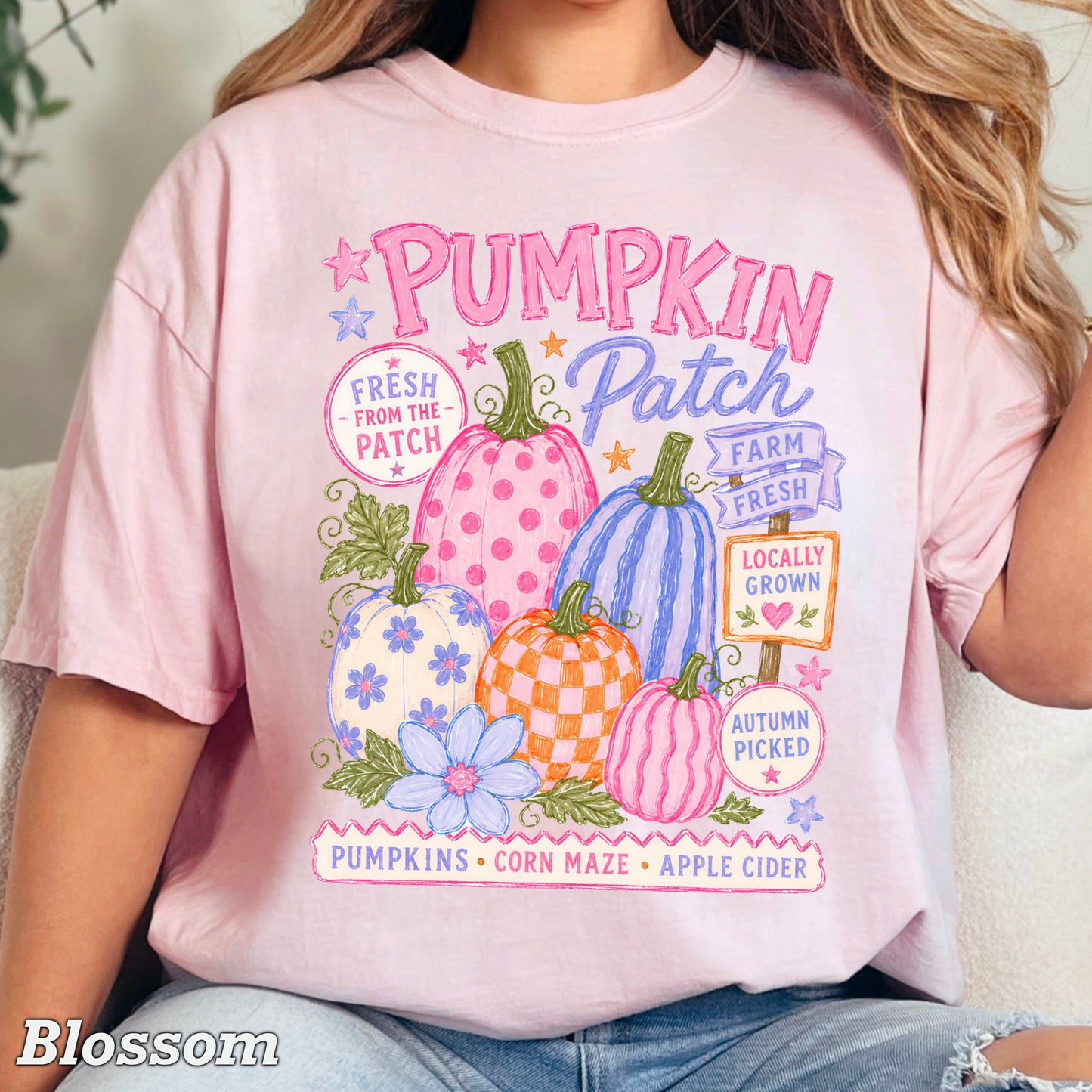Pumpkin Patch Comfort Color Graphic Tee