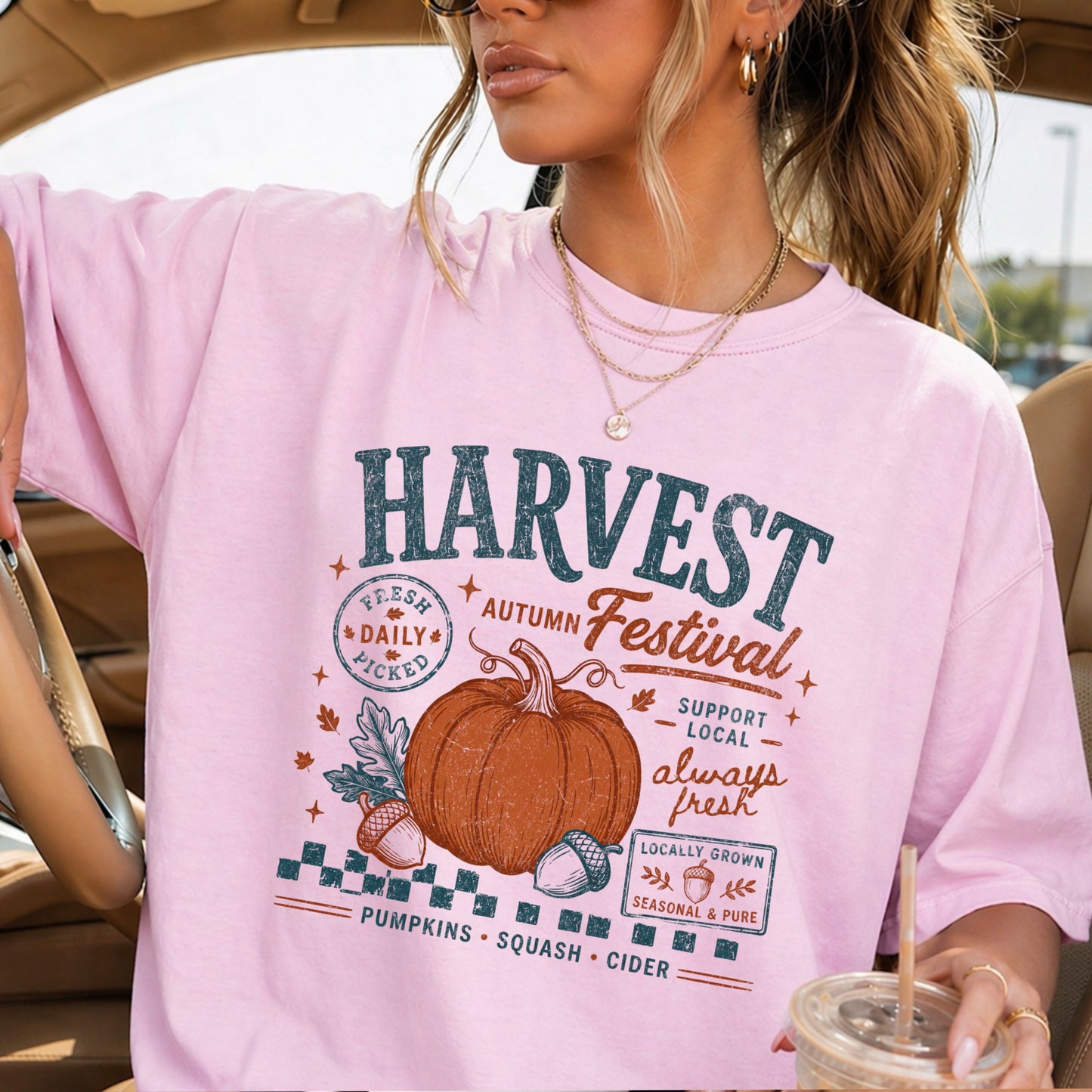 Harvest Festival Comfort Color Graphic Tee